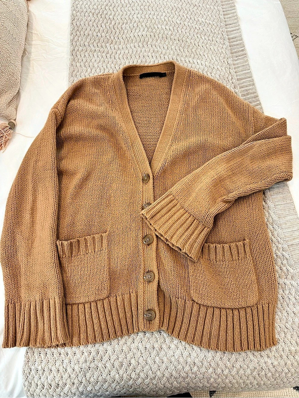 Jenni Kayne Cody Cardigan Camel Small